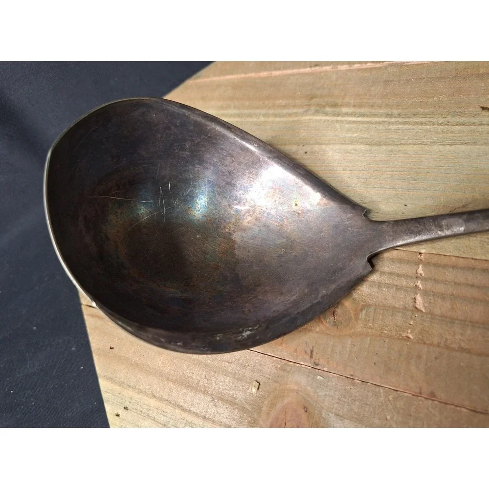 Antique 1847 Rogers Bros A1 Silverplate Soup Ladle Lily of the Valley Pattern 13